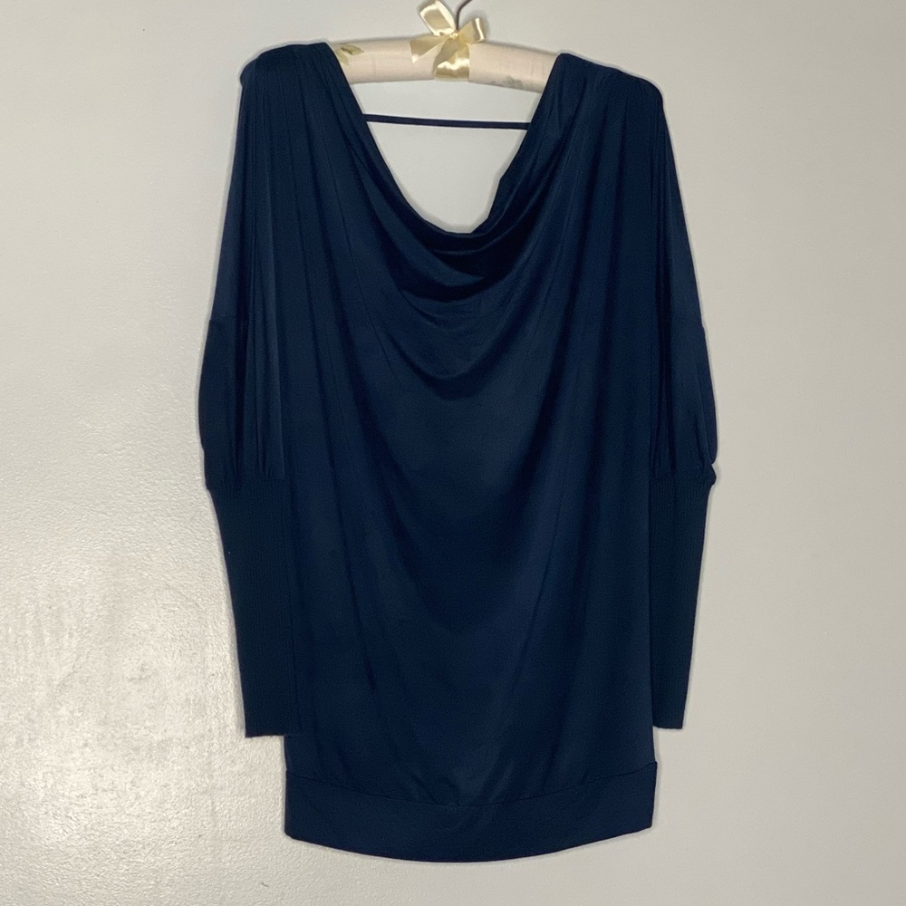 Like New. Blue long sleeve Windsor top.